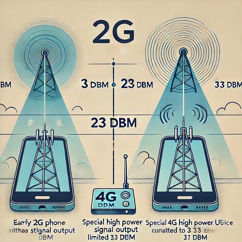 Transmission Power in 2G vs. 4G: Can 4G UE Exceed 23 dBm in 2G Mode?