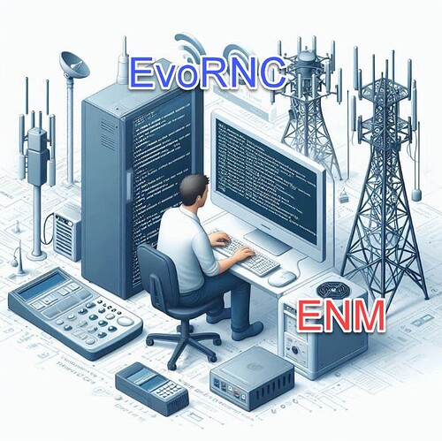Run a script on Ericsson EvoRNC