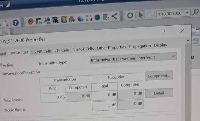 5G NR Coverage Simulation Parameters in Atoll