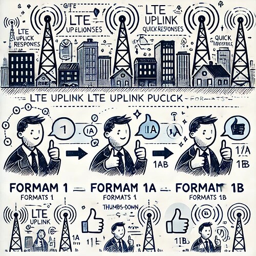 LTE Uplink PUCCH Formats 1, 1a, and 1b