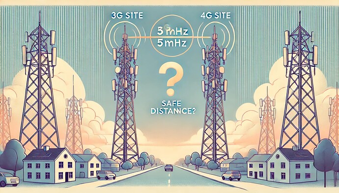 Potential challenges of sharing 5 MHz Spectrum between nearby 3G and 4G Sites