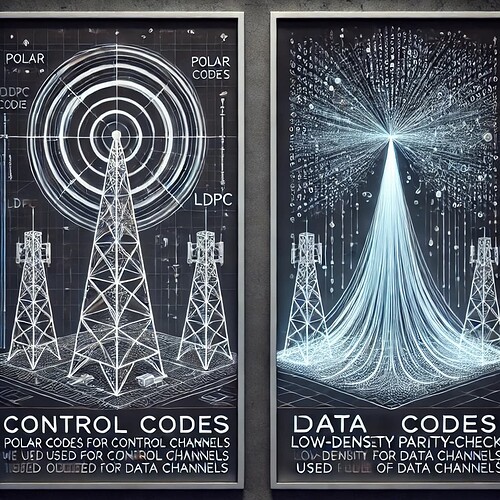 Why do we use Polar for control channels and LDPC for data channels