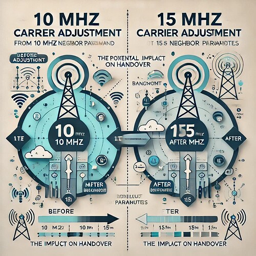 Adjusting LTE Carrier Bandwidth from 10MHz to 15MHz