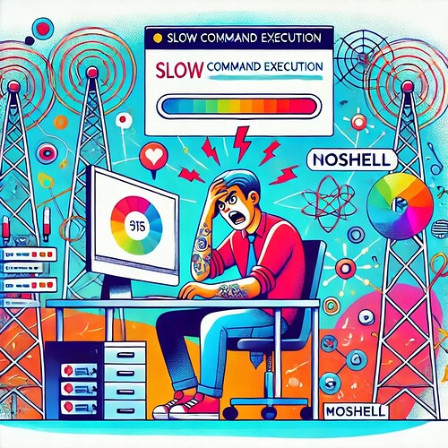 Slow Command Execution in Moshell