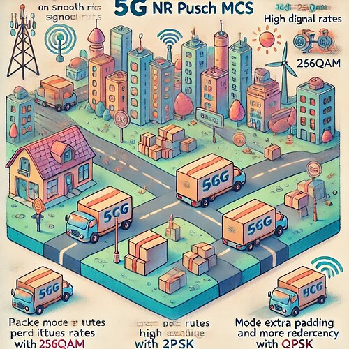 5G NR PUSCH MCS (Modulation and Coding Scheme)