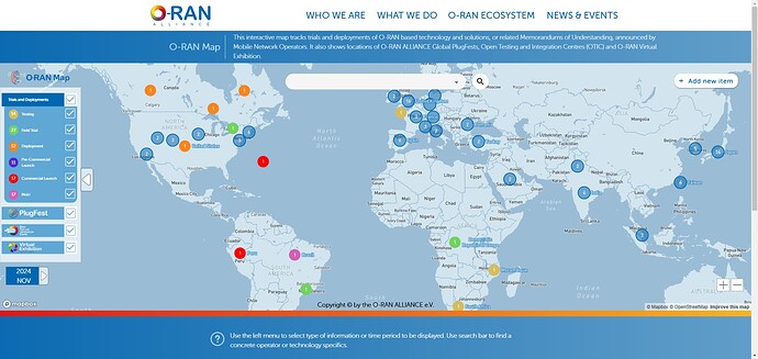 O-RAN Map