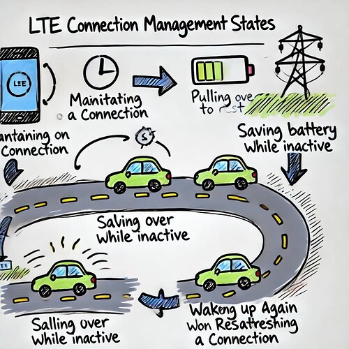 LTE Connection Management States