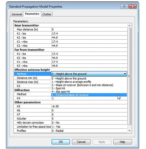 5G NR coverage simulation using Atoll